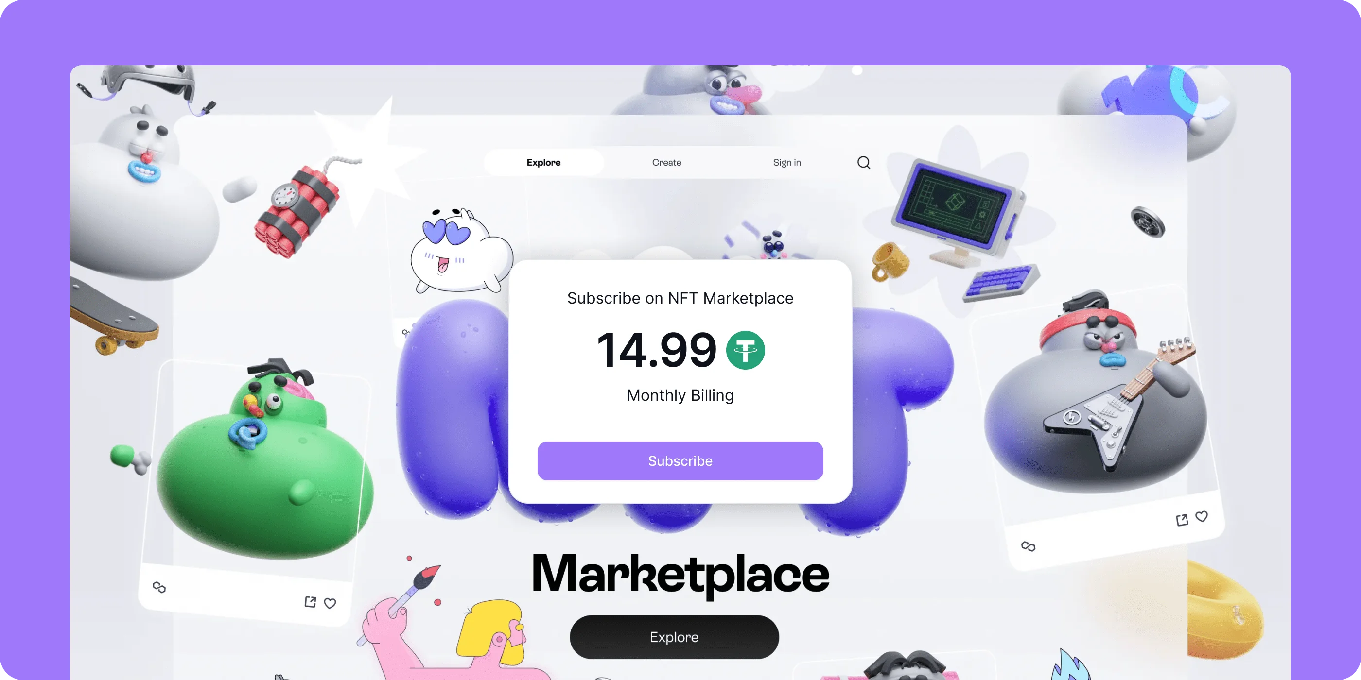 Crypto Subscriptions for Dapps Image